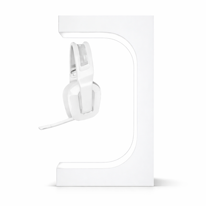 Magnetic Levitation Headset Display Stand - White LED Lighting