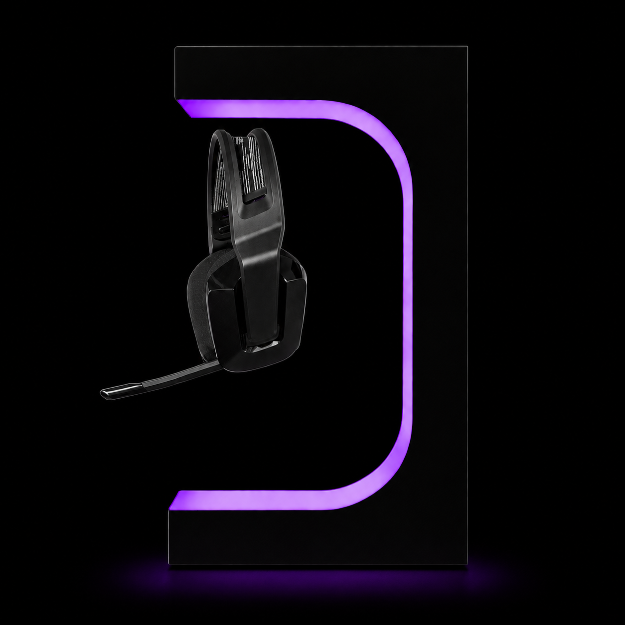 Floating Headset Stand – RGB Lighting