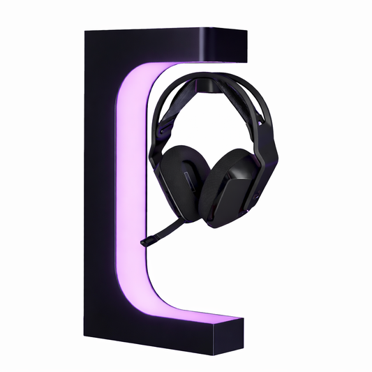 Magnetic Levitation Headset Display Stand – RGB Lighting