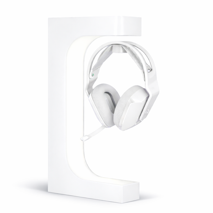 Magnetic Levitation Headset Display Stand - White LED Lighting
